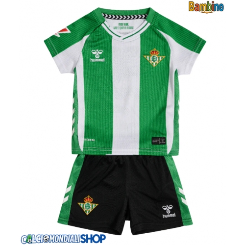 Maglie da calcio Real Betis Prima Maglia Bambino 2025-26 Manica Corta + Pantaloni corti)